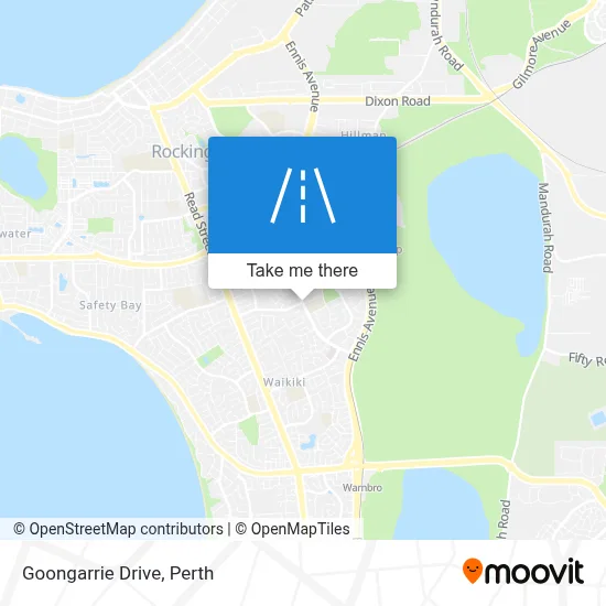 Mapa Goongarrie Drive