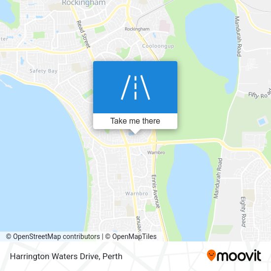 Harrington Waters Drive map