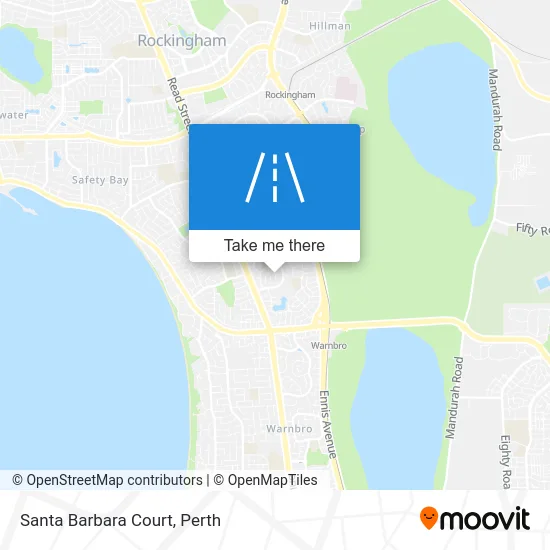 Mapa Santa Barbara Court