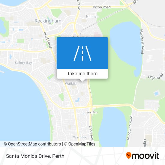 Santa Monica Drive map