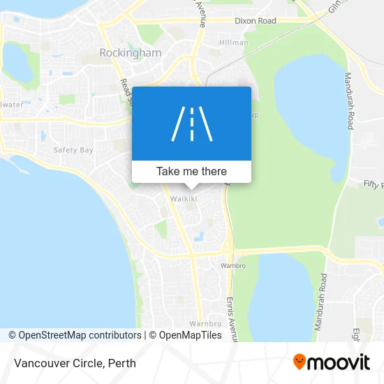 Mapa Vancouver Circle