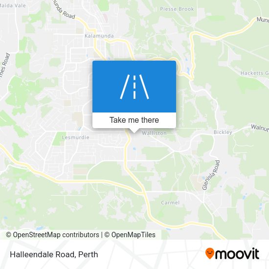 Halleendale Road map