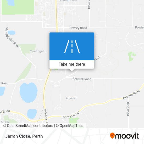Jarrah Close map