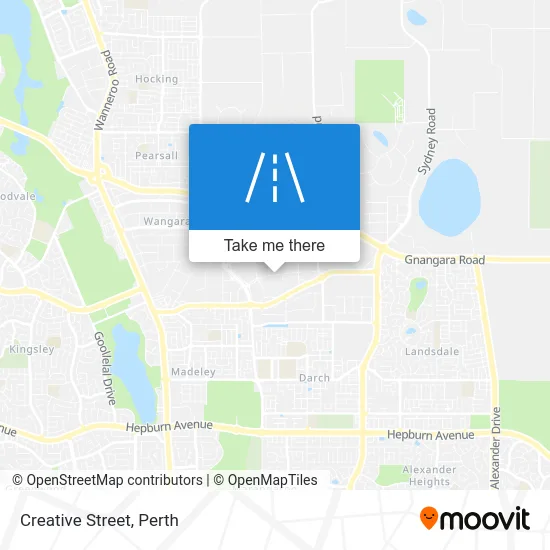 Mapa Creative Street