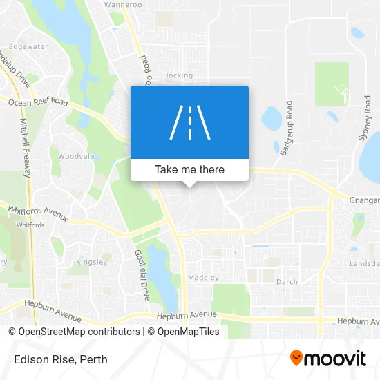 Mapa Edison Rise