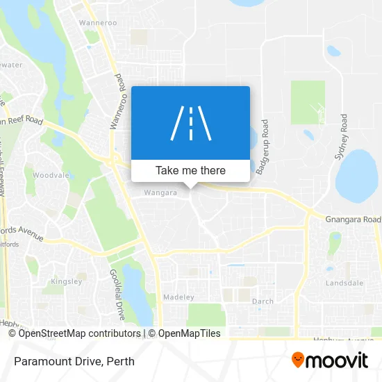 Mapa Paramount Drive