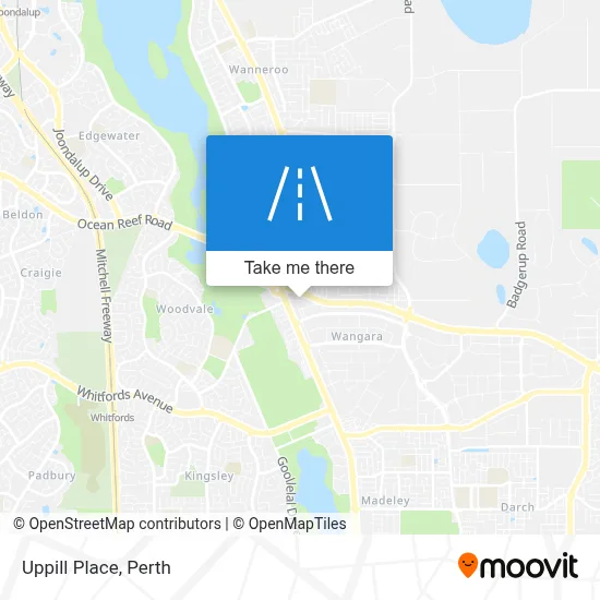 Mapa Uppill Place
