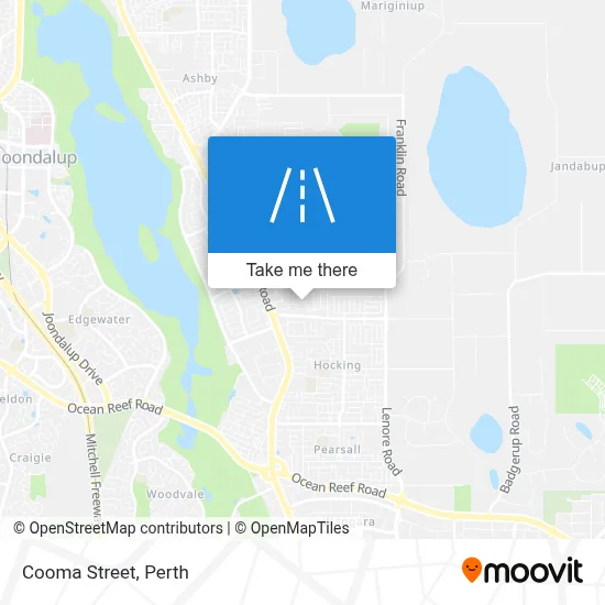 Mapa Cooma Street