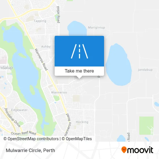 Mapa Mulwarrie Circle