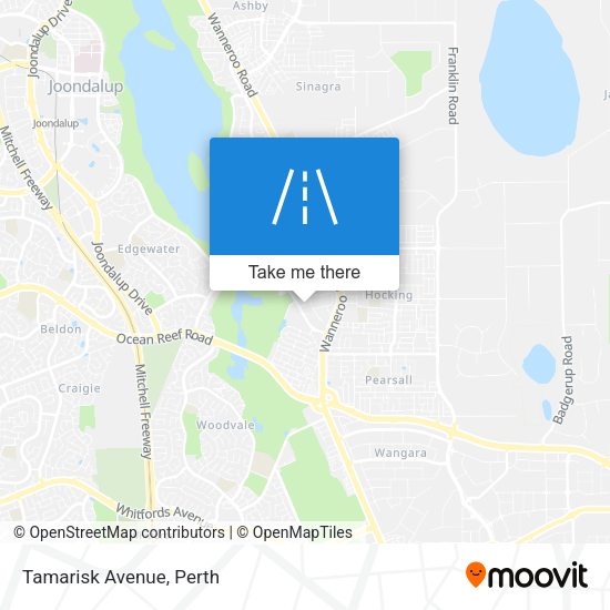Tamarisk Avenue map