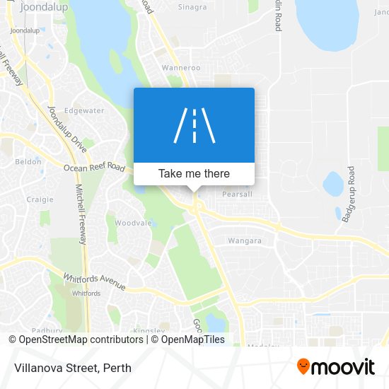 Villanova Street map