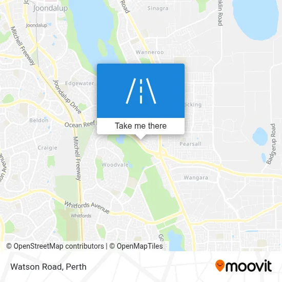 Mapa Watson Road