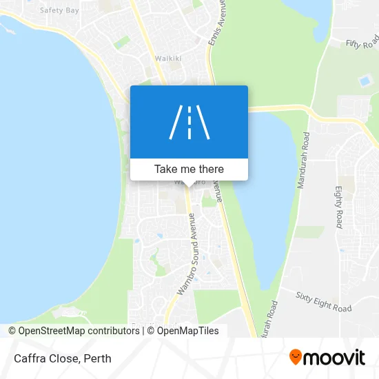 Mapa Caffra Close