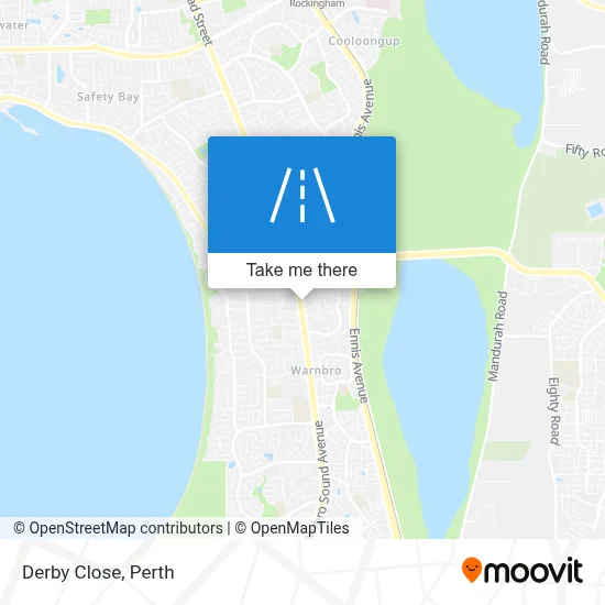 Mapa Derby Close