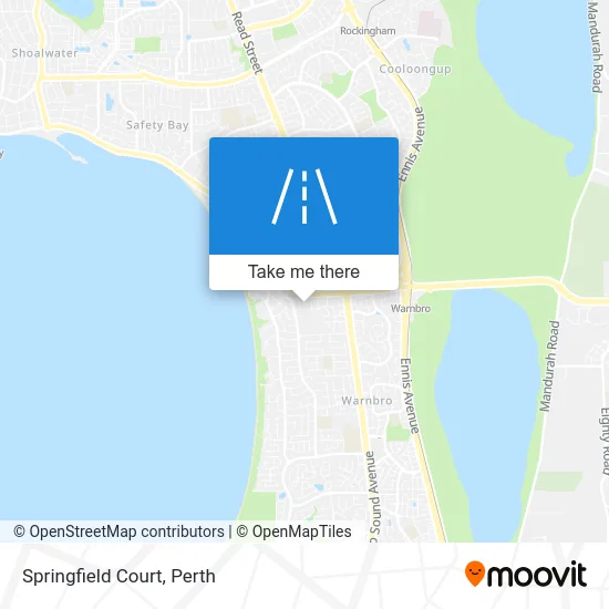 Mapa Springfield Court