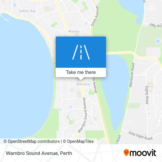 Warnbro Sound Avenue map