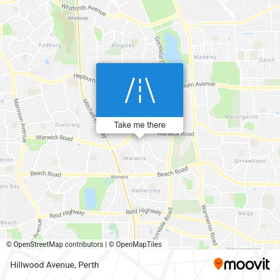 Hillwood Avenue map