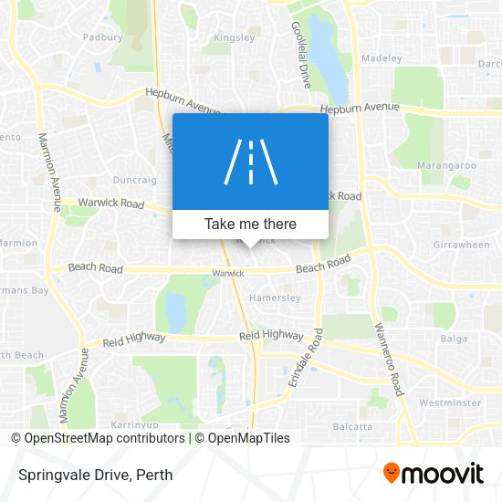 Springvale Drive map
