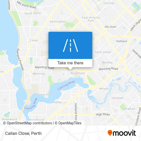 Mapa Callan Close