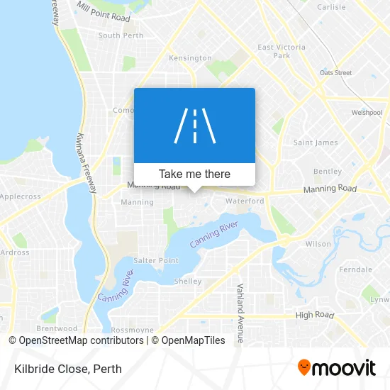 Mapa Kilbride Close