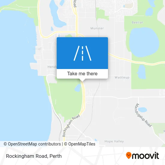 Mapa Rockingham Road