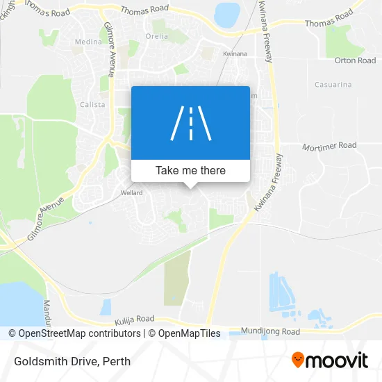 Mapa Goldsmith Drive