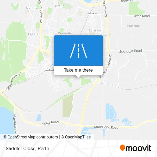 Mapa Saddler Close
