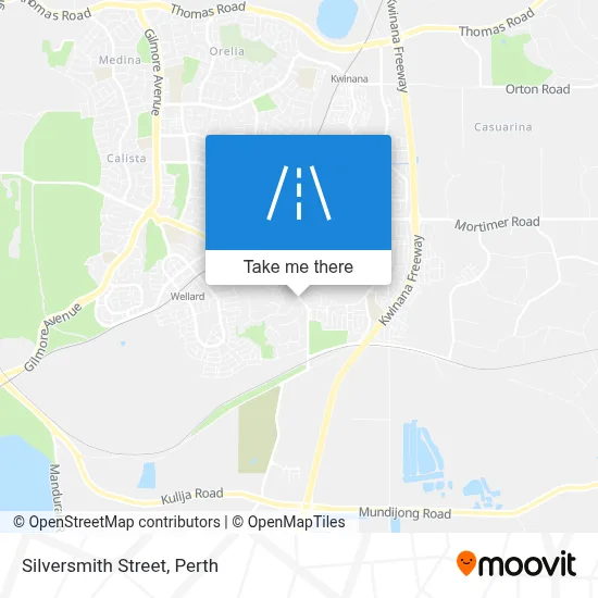 Mapa Silversmith Street