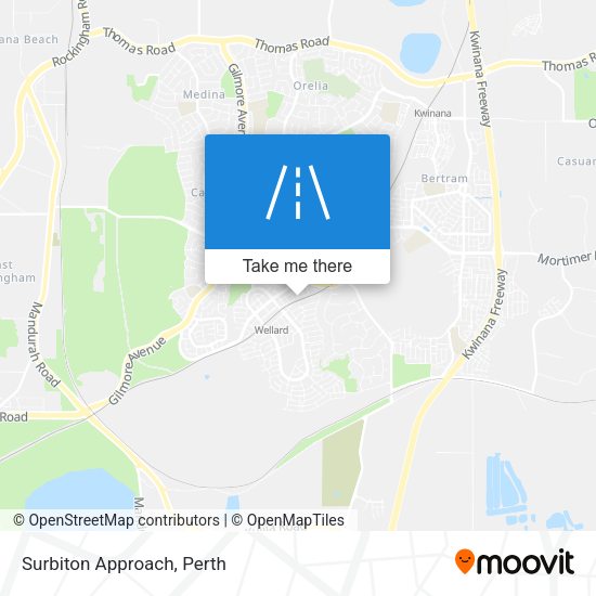 Surbiton Approach map
