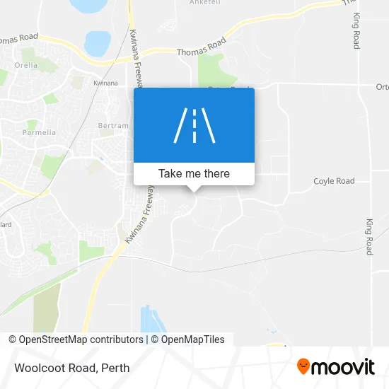 Mapa Woolcoot Road
