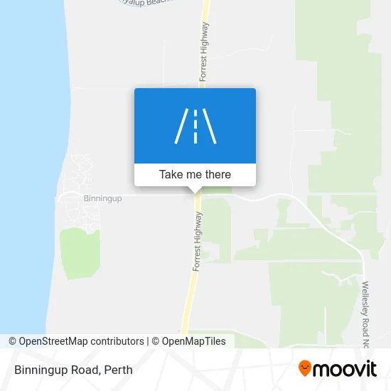 Mapa Binningup Road
