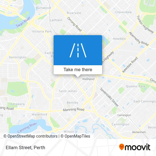 Mapa Ellam Street
