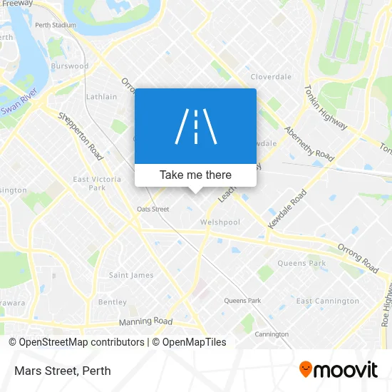 Mapa Mars Street