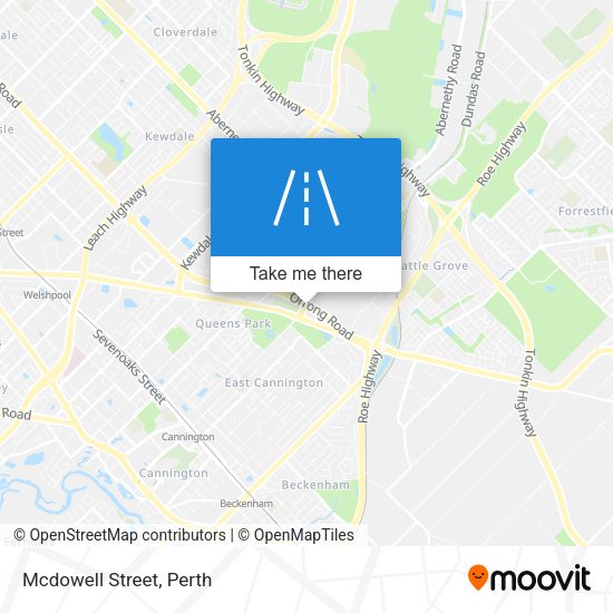 Mcdowell Street map