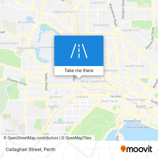 Mapa Callaghan Street