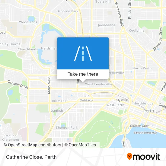 Mapa Catherine Close