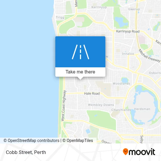 Mapa Cobb Street