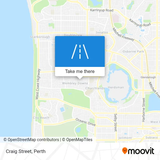 Mapa Craig Street