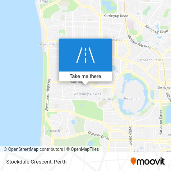 Stockdale Crescent map