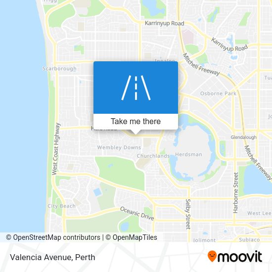 Valencia Avenue map
