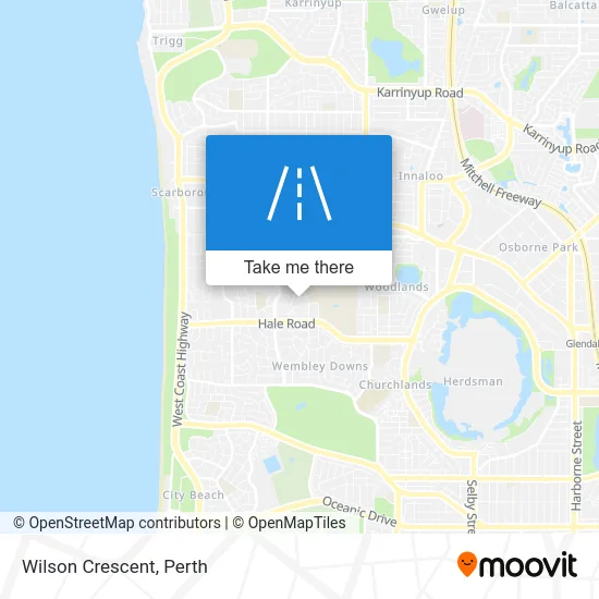 Mapa Wilson Crescent