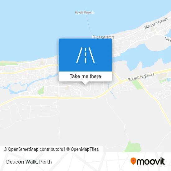 Mapa Deacon Walk