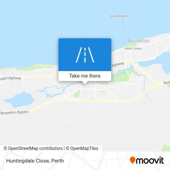Mapa Huntingdale Close