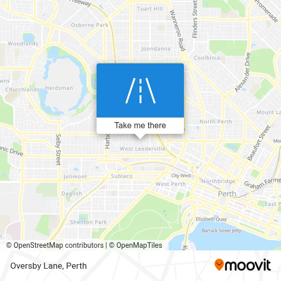 Mapa Oversby Lane