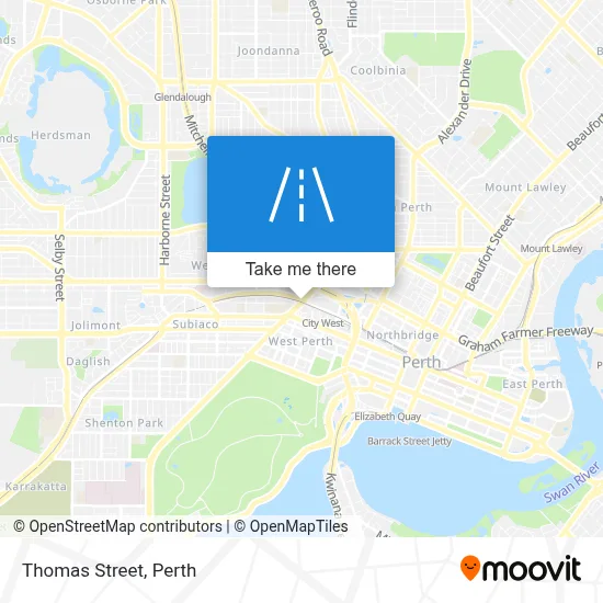 Mapa Thomas Street