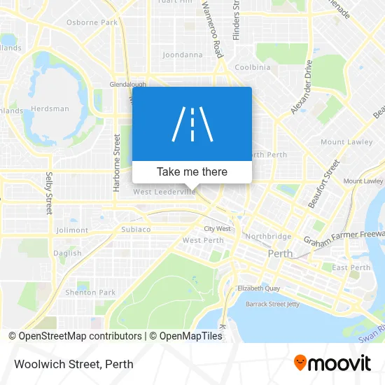 Mapa Woolwich Street