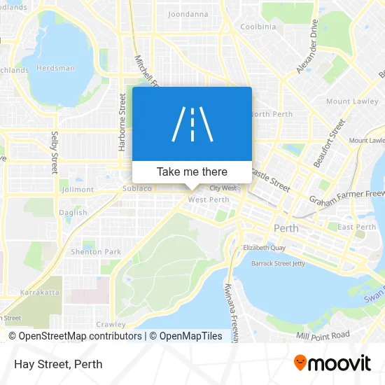 Mapa Hay Street