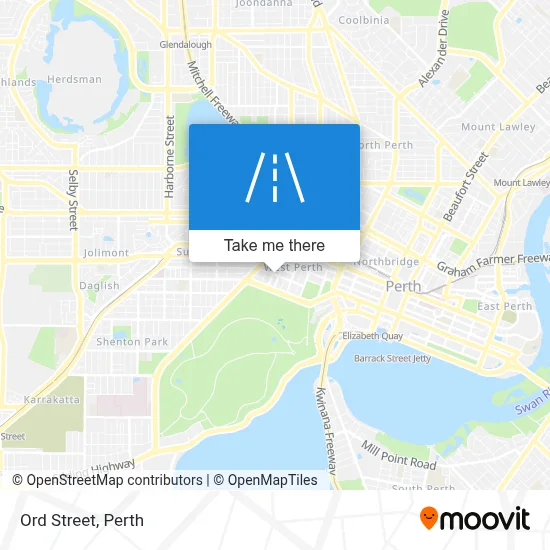 Mapa Ord Street