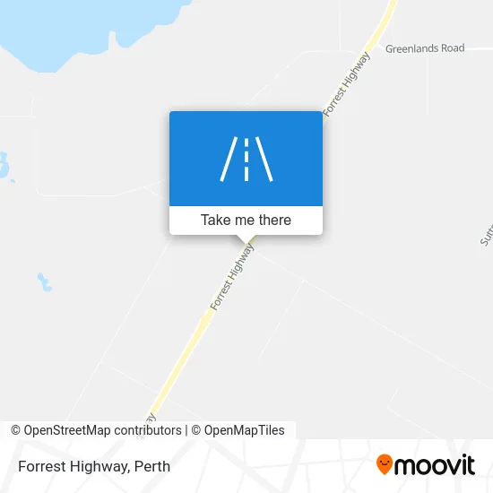 Mapa Forrest Highway