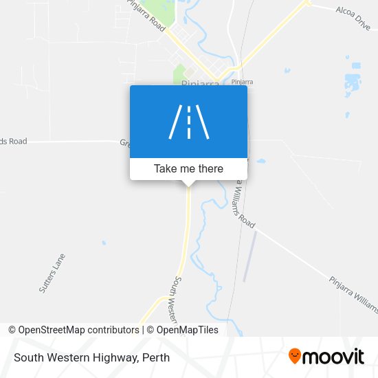 South Western Highway map